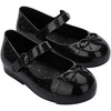 image:imagemini melissa Sweet Love Cap Toe Mary Jane Dress Shoes for Toddlers amp Little Kids  Jelly Flats for Girls with Cute Bow Toe Accent and Adjustable Straps Toddler Girl FlatsBlack