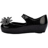 image:imagemini melissa Ultragirl Collection Mary Jane Flats for Toddlers and Babies  Comfortable amp Cute Peep Toe Jelly Flat Shoes with Transparent Upper and Small Bow for Little GirlsGlitter Black