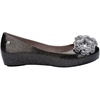 image:imagemini melissa Girls Ultragirl Springtime Kids Ballet FlatGlitter Black