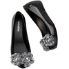 image:imagemini melissa Girls Ultragirl Springtime Kids Ballet FlatGlitter Black