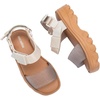 image:imagemini melissa Kick Off Platform Sandals for Kids  Chunky Platform Jelly Sandals for Girls Kids Summer Shoes Girls SandalsBeigeGlitter