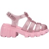 image:imagemini melissa Megan Platform Sandals for KidsPinkGlitter Pink