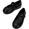 image:imagemini melissa Sweet Love Cap Toe Mary Jane Dress Shoes for Toddlers amp Little Kids  Jelly Flats for Girls with Cute Bow Toe Accent and Adjustable Straps Toddler Girl FlatsBlack