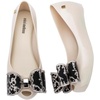 image:imagemini melissa Ultragirl Classic Bow Ballet Flats for KidsBeigeBlack