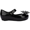 image:imagemini melissa Ultragirl Collection Mary Jane Flats for Toddlers and Babies  Comfortable amp Cute Peep Toe Jelly Flat Shoes with Transparent Upper and Small Bow for Little GirlsGlitter Black