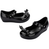 image:imagemini melissa Ultragirl Collection Mary Jane Flats for Toddlers and Babies  Comfortable amp Cute Peep Toe Jelly Flat Shoes with Transparent Upper and Small Bow for Little GirlsUltragirl Bow  Black