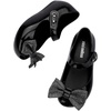 image:imagemini melissa Ultragirl Collection Mary Jane Flats for Toddlers and Babies  Comfortable amp Cute Peep Toe Jelly Flat Shoes with Transparent Upper and Small Bow for Little GirlsGlitter Black