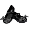 image:imagemini melissa Ultragirl Collection Mary Jane Flats for Toddlers and Babies  Comfortable amp Cute Peep Toe Jelly Flat Shoes with Transparent Upper and Small Bow for Little GirlsGlitter Black