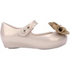 image:imagemini melissa Ultragirl Collection Mary Jane Flats for Toddlers and Babies  Comfortable amp Cute Peep Toe Jelly Flat Shoes with Transparent Upper and Small Bow for Little GirlsMilky BeigeBrown