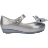 image:imagemini melissa Ultragirl Collection Mary Jane Flats for Toddlers and Babies  Comfortable amp Cute Peep Toe Jelly Flat Shoes with Transparent Upper and Small Bow for Little GirlsPearly Silver
