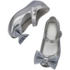 image:imagemini melissa Ultragirl Collection Mary Jane Flats for Toddlers and Babies  Comfortable amp Cute Peep Toe Jelly Flat Shoes with Transparent Upper and Small Bow for Little GirlsPearly Silver
