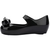 image:imagemini melissa Ultragirl Collection Mary Jane Flats for Toddlers and Babies  Comfortable amp Cute Peep Toe Jelly Flat Shoes with Transparent Upper and Small Bow for Little GirlsUltragirl Bow  Black
