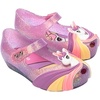 image:imagemini melissa Ultragirl Unicorn Mary Jane Shoes for Babies amp Toddlers  Comfy amp Cute Peep Toe Jelly Shoes wColorful Stripes amp Adjustable StrapGlitter Lilac