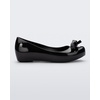 image:imagemini melissa Ultragirl with Bow Ballet Flats for Girls Comfortable amp Cute Peep Toe Jelly Flat Shoes with Transparent Upper and Small Bow for KidsBlack