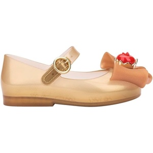 image:imagemini melissa Girls Sweet Love  Disney Princess Mary Jane Jelly Flat for Toddlers amp Babies  Jelly Shoes for Little Girls with Adjustable Strap amp Side BuckleSnow White  Pearlish BeigeGold