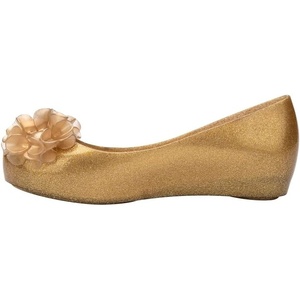 image:imagemini melissa Girls Ultragirl Springtime Kids Ballet FlatBeige Glitter
