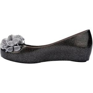 image:imagemini melissa Girls Ultragirl Springtime Kids Ballet FlatGlitter Black