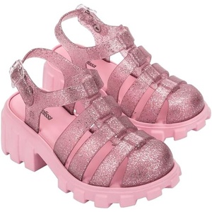 image:imagemini melissa Megan Platform Sandals for KidsPinkGlitter Pink