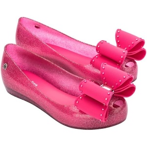 image:imagemini melissa Ultragirl Classic Bow Ballet Flats for KidsGlitter Pink