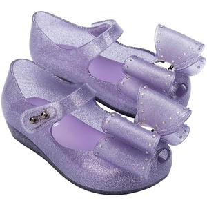 image:imagemini melissa Ultragirl Classic Bow Mary Jane Flats for Toddlers and BabiesGlitter Lilac