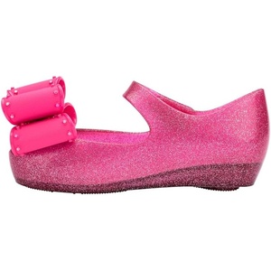 image:imagemini melissa Ultragirl Classic Bow Mary Jane Flats for Toddlers and BabiesGlitter Pink