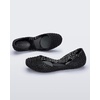 image:imageMelissa Campana Papel Flats for Women  Comfortable Stylish amp Flexible SlideOn ClosedToe Jelly Flat Shoes with Hollow Interwoven Cut Out DesignBlack Glitter