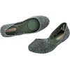 image:imageMelissa Campana Papel Flats for Women  Comfortable Stylish amp Flexible SlideOn ClosedToe Jelly Flat Shoes with Hollow Interwoven Cut Out DesignGlitter Green