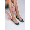 image:imageMelissa Campana Papel Flats for Women  Comfortable Stylish amp Flexible SlideOn ClosedToe Jelly Flat Shoes with Hollow Interwoven Cut Out DesignGlitter Green