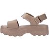 image:imageMelissa Kick Off Platform Sandals for Women  Super Soft and Flexible Vegan Chunky Platform Sandal with Adjustable Straps and Open Toe DesignBeige