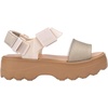 image:imageMelissa Kick Off Platform Sandals for Women  Super Soft and Flexible Vegan Chunky Platform Sandal with Adjustable Straps and Open Toe DesignBeigeGlitter