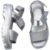 image:imageMelissa Kick Off Platform Sandals for Women  Super Soft and Flexible Vegan Chunky Platform Sandal with Adjustable Straps and Open Toe DesignSilver