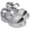 image:imageMelissa Kick Off Platform Sandals for Women  Super Soft and Flexible Vegan Chunky Platform Sandal with Adjustable Straps and Open Toe DesignSilver