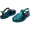 image:imageMelissa Possession Jelly Sandals for Women  The Original Jelly Shoes Fishermans Sandals with Adjustable Strap and Side BuckleMagic  BlackMetallic Green