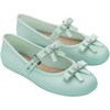 image:imageMelissa Soft Ballerina  Seasonless Flats for Women  Classic Ballet Flat Style with Adjustable Strap  LightasAir PVC Construction  Soft Foam Insole  Bubblegum ScentBow  GreenBeige