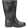 image:imageMelissa Welly Jelly Boot for Women  MidCalf Waterproof Jelly Rain Boot for Women Soft and Flexible Trendy Rain Boots with Treaded Rubber Sole VeganBlackGlitter Silver