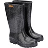 image:imageMelissa Welly Jelly Boot for Women  MidCalf Waterproof Jelly Rain Boot for Women Soft and Flexible Trendy Rain Boots with Treaded Rubber Sole VeganBlackGlitter Silver