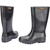 image:imageMelissa Welly Jelly Boot for Women  MidCalf Waterproof Jelly Rain Boot for Women Soft and Flexible Trendy Rain Boots with Treaded Rubber Sole VeganBlackGlitter Silver