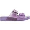 image:imagemini melissa Cozy Jelly Slides for Kids  Slipon Jelly Shoes Slip On Sandals for Girls Open Toe Summer Shoes AdjustableLilacGlitter