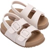 image:imagemini melissa Cozy Jelly Sandals for Toddlers amp Little Kids  Summer Sandal wAdjustable Back Strap Jelly Shoes for Girls amp BoysBrownWhite