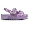image:imagemini melissa Cozy Jelly Sandals for Toddlers amp Little Kids  Summer Sandal wAdjustable Back Strap Jelly Shoes for Girls amp BoysLilacGlitter