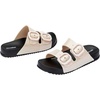 image:imagemini melissa Cozy Jelly Slides for Kids  Slipon Jelly Shoes Slip On Sandals for Girls Open Toe Summer Shoes AdjustableBlackBeige