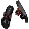 image:imagemini melissa Cozy Jelly Slides for Kids  Slipon Jelly Shoes Slip On Sandals for Girls Open Toe Summer Shoes AdjustableBlackTortoiseshell
