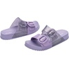 image:imagemini melissa Cozy Jelly Slides for Kids  Slipon Jelly Shoes Slip On Sandals for Girls Open Toe Summer Shoes AdjustableLilacGlitter