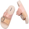 image:imagemini melissa Cozy Jelly Slides for Kids  Slipon Jelly Shoes Slip On Sandals for Girls Open Toe Summer Shoes AdjustablePinkBeige