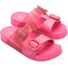 image:imagemini melissa Cozy Jelly Slides for Kids  Slipon Jelly Shoes Slip On Sandals for Girls Open Toe Summer Shoes AdjustablePinkGlitter
