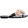 image:imagemini melissa Harmonic Collection Girls Flip Flops  Kids Slip On Sandals Jelly ShoesHarmonic Springtime  BlackBeige