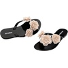 image:imagemini melissa Harmonic Collection Girls Flip Flops  Kids Slip On Sandals Jelly ShoesHarmonic Springtime  BlackBeige