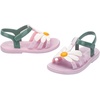 image:imagemini melissa Hip Bloomy Sandal for Toddlers and Little KidsMetallic PinkGreen