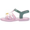 image:imagemini melissa Hip Bloomy Sandal for Toddlers and Little KidsMetallic PinkGreen