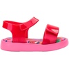 image:imagemini melissa Jump Sandals for Babies amp Toddlers  Papete Jelly Sandal wVelcro Fastener Comfy Sandals for Toddler GirlsPinkPearly Red